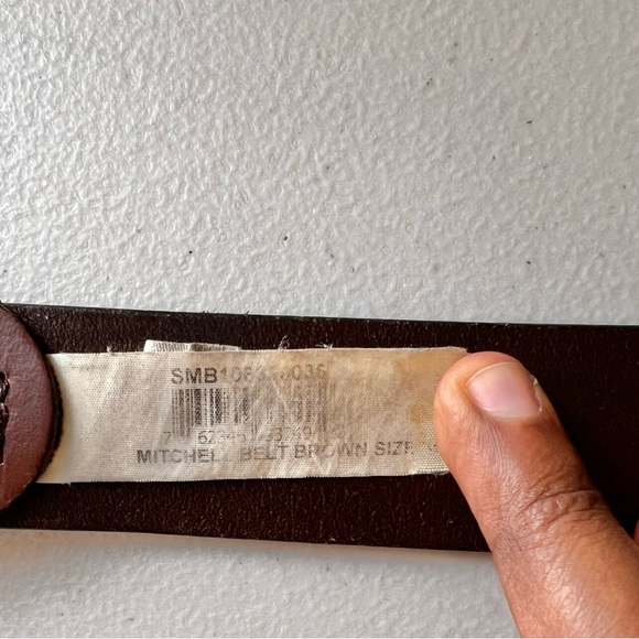 Fossil Mitchel Belt Brown Men’s Genuine Leather Size Medium - Picture 6 of 11